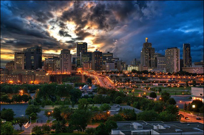 St. Paul city skyline