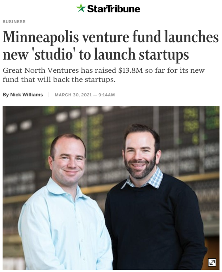 Great North Launches Startup Studio - Great North Ventures